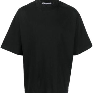 Acne Studios  logo-neck cotton T-shirt