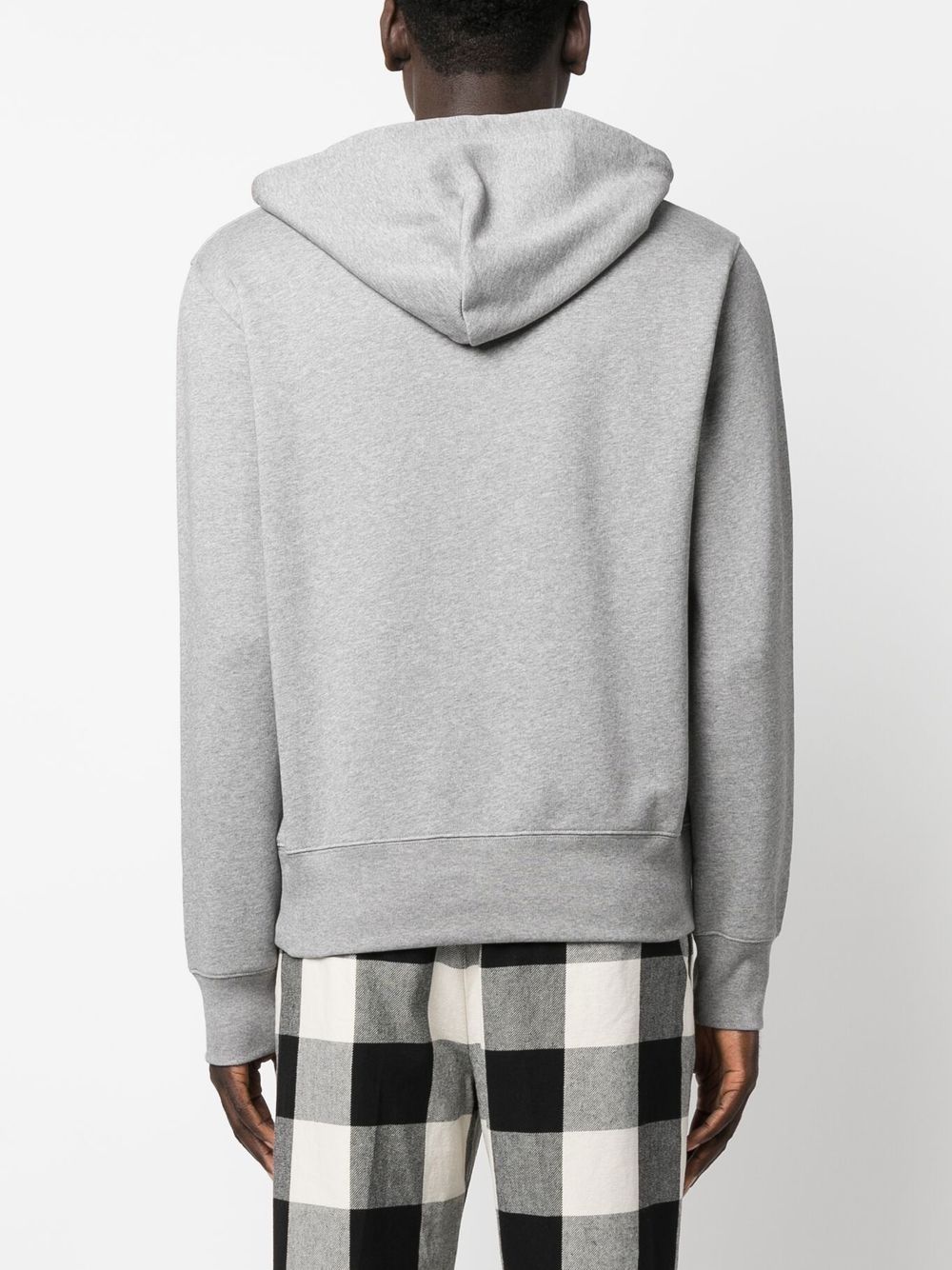 Acne Studios face logo-patch cotton hoodie - Image 5