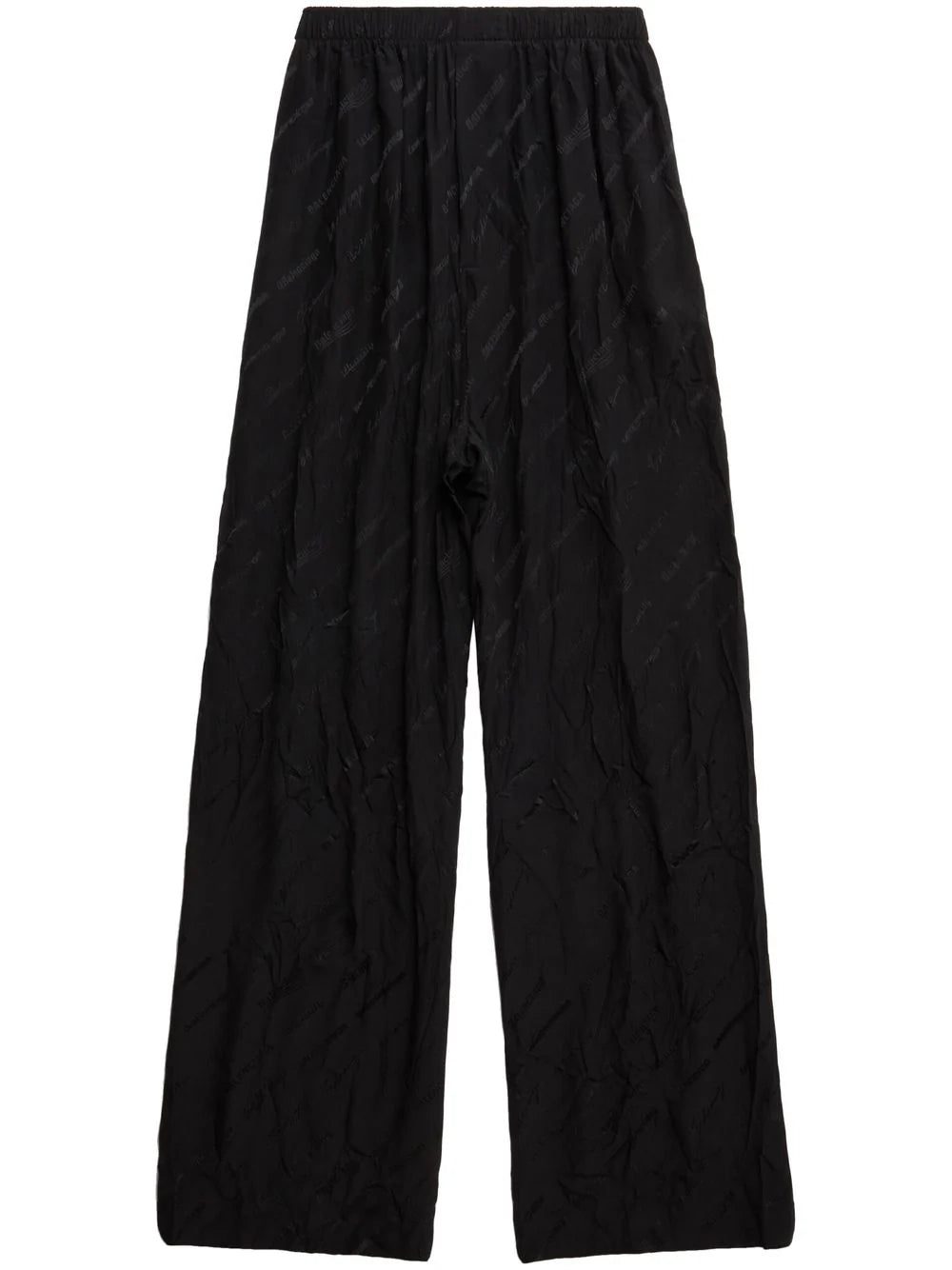 Balenciaga logo-jacquard wide-leg trousers