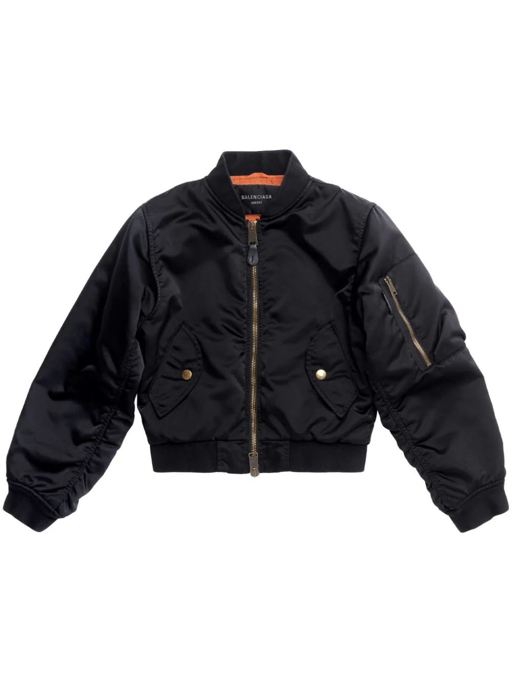 Balenciaga ruched bomber jacket