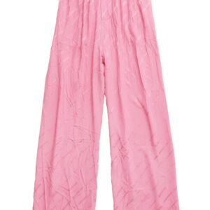 Balenciaga  logo-jacquard wide-leg silk trousers