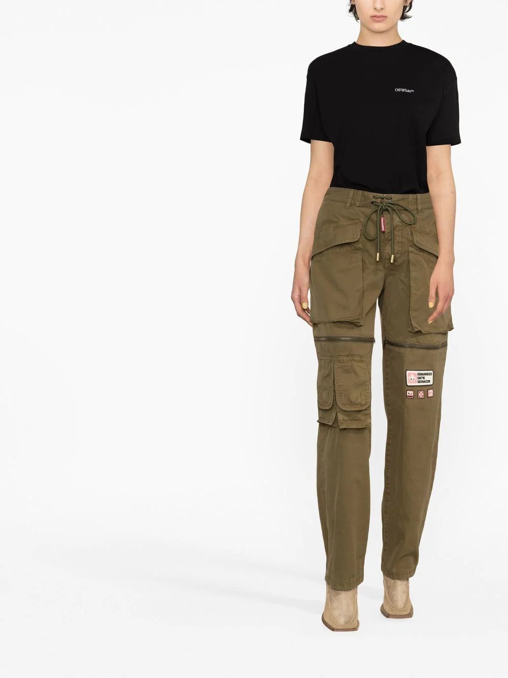 Off-White logo-print cotton T-shirt - Image 2