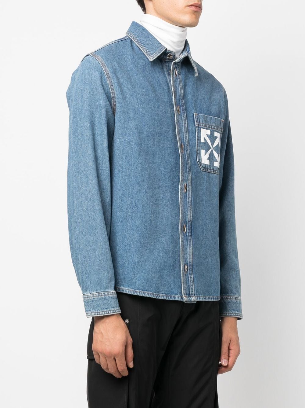 Off-White Arrows denim shirt - Image 3