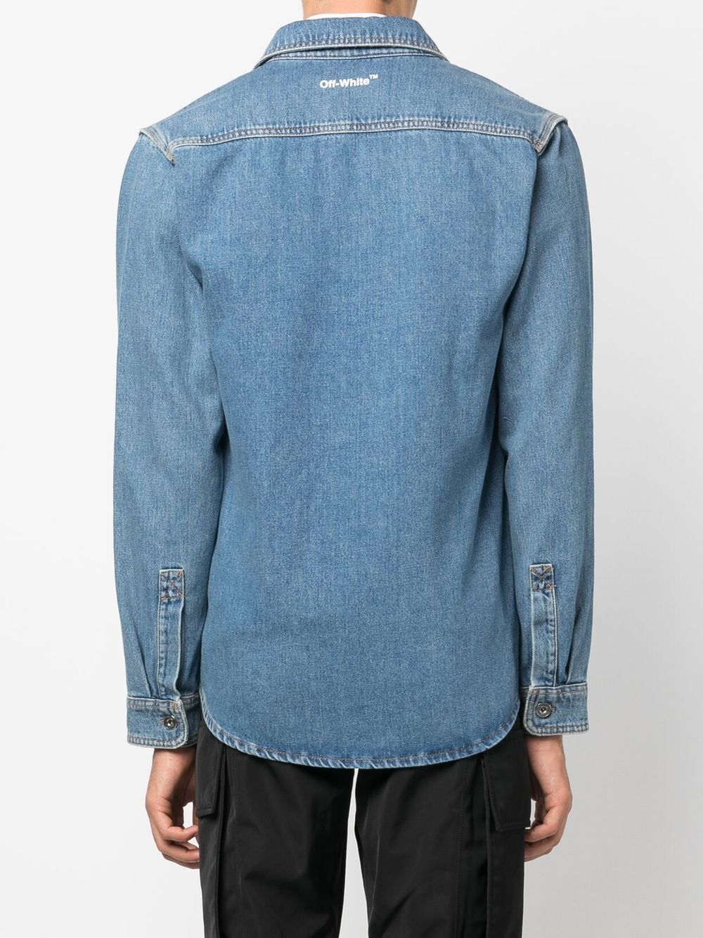 Off-White Arrows denim shirt - Image 4