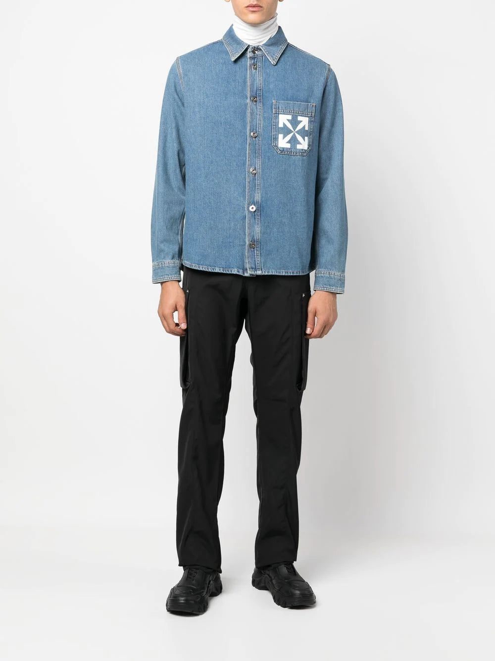 Off-White Arrows denim shirt - Image 2