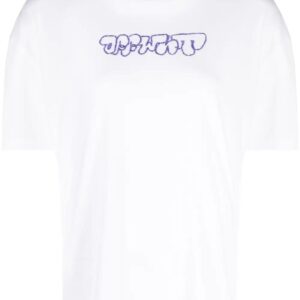 Off-White  Sketch Arrow-embroidered cotton T-shirt