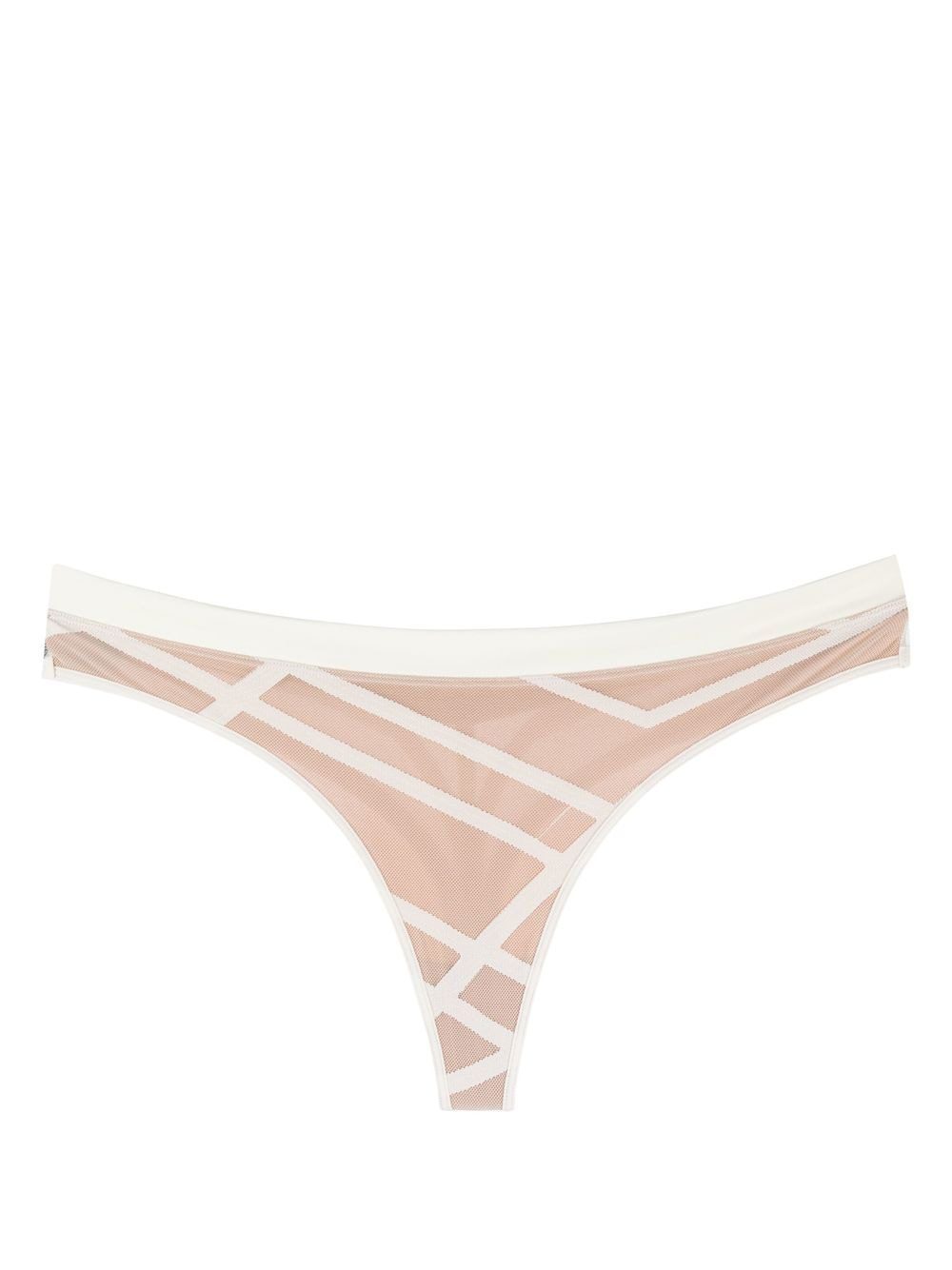 Marlies Dekkers Illusionist patterned-jacquard butterfly thong