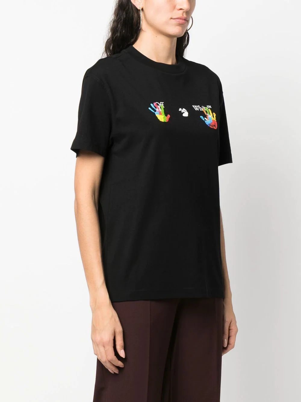 Off-White Hand logo-print cotton T-shirt - Image 3