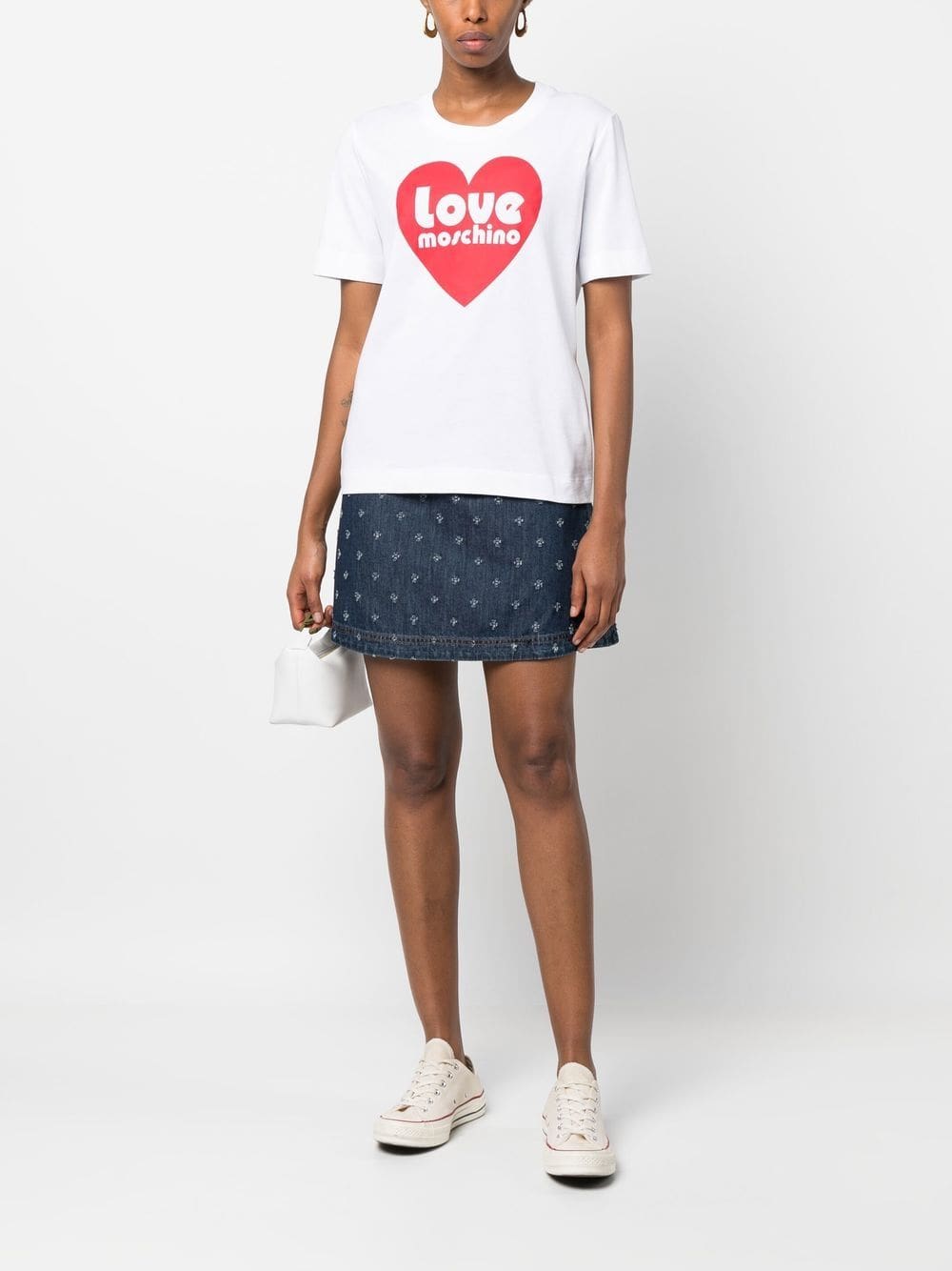 Love Moschino heart-motif logo-print T-shirt - Image 2