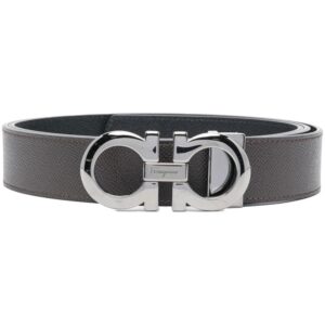 Ferragamo double-gancini leather belt