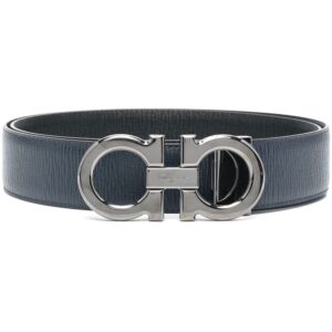 Ferragamo Gancini-buckle leather belt