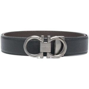 Ferragamo double-gancini leather belt