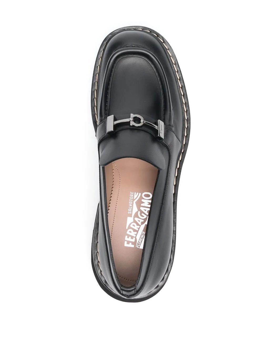 Ferragamo Gancini chunky leather loafers - Image 4