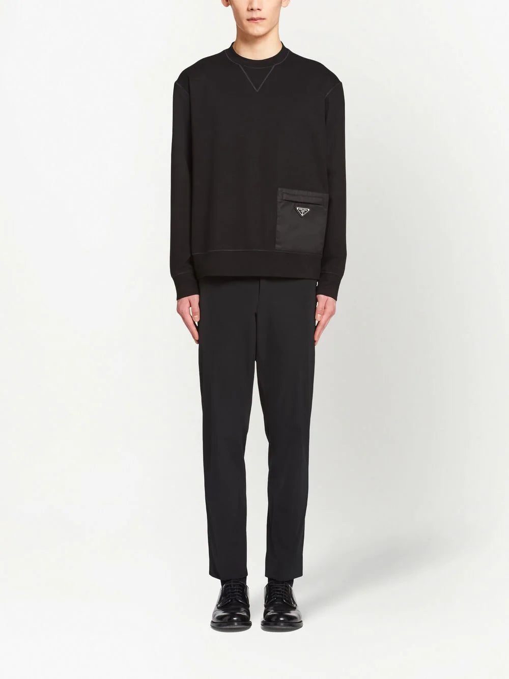 Prada logo-plaque sweatshirt - Image 2