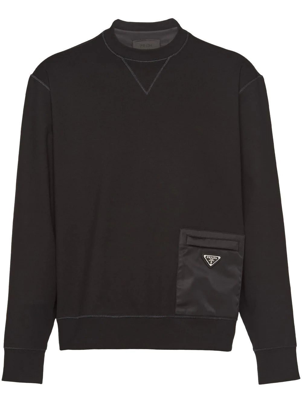 Prada logo-plaque sweatshirt