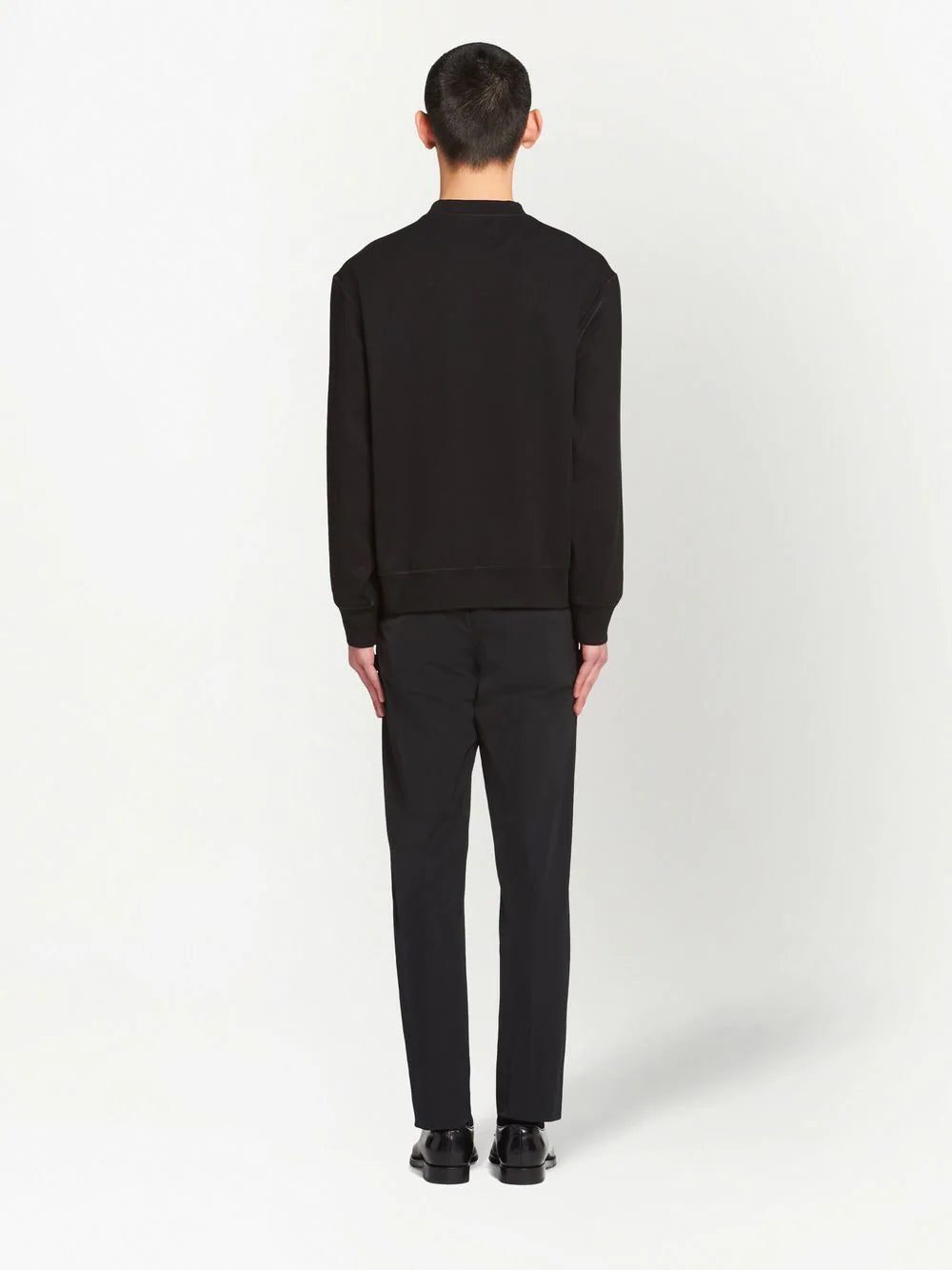 Prada logo-plaque sweatshirt - Image 4