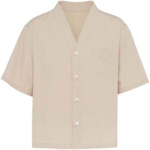 Prada short-sleeved V-neck shirt