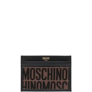Moschino monogram logo stamp cardholder