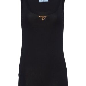 Prada ribbed-knit jersey tank top