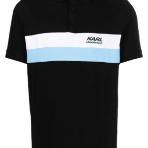 Karl Lagerfeld logo-print short-sleeve polo shirt