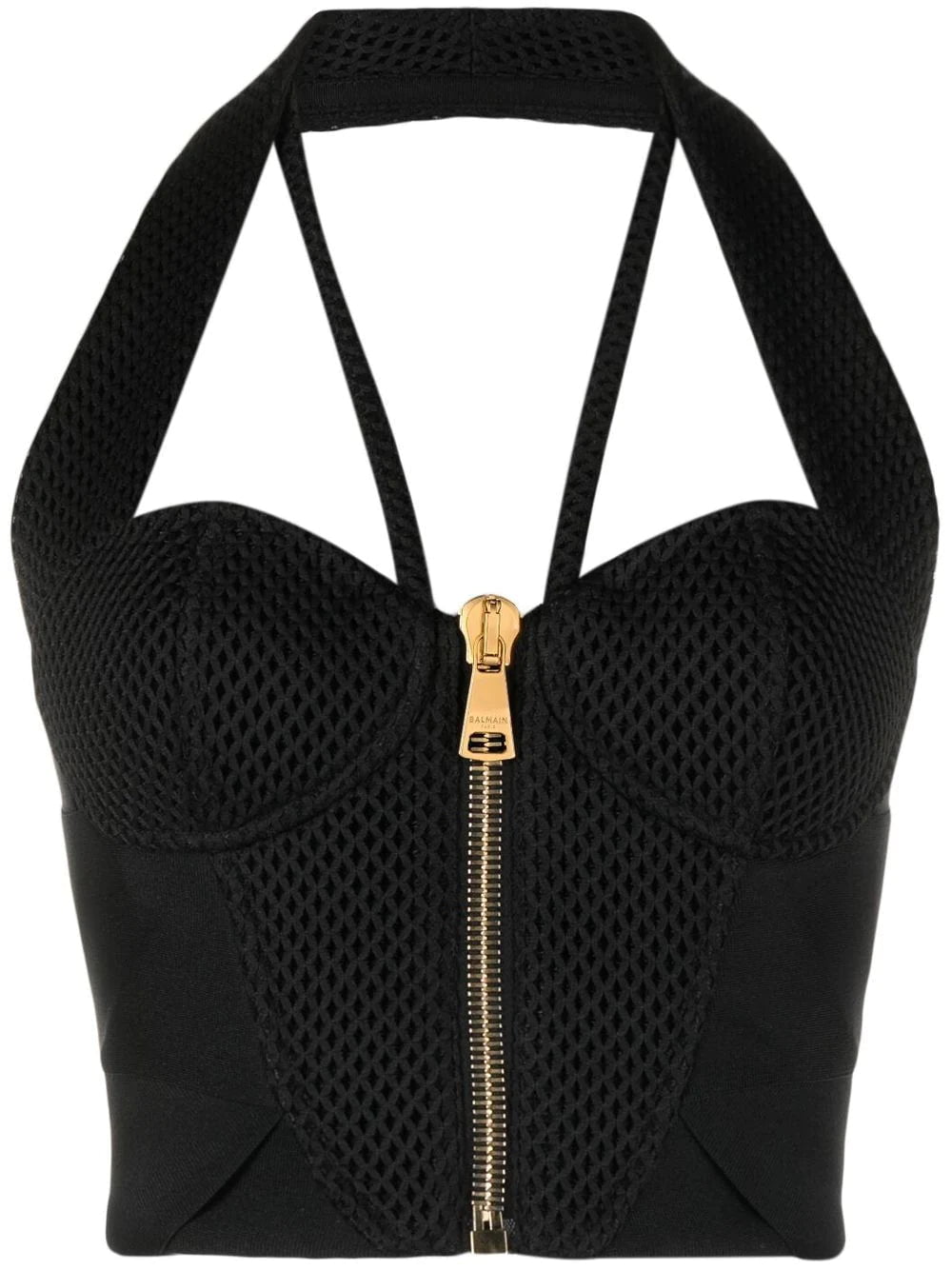 Balmain halterneck crop top