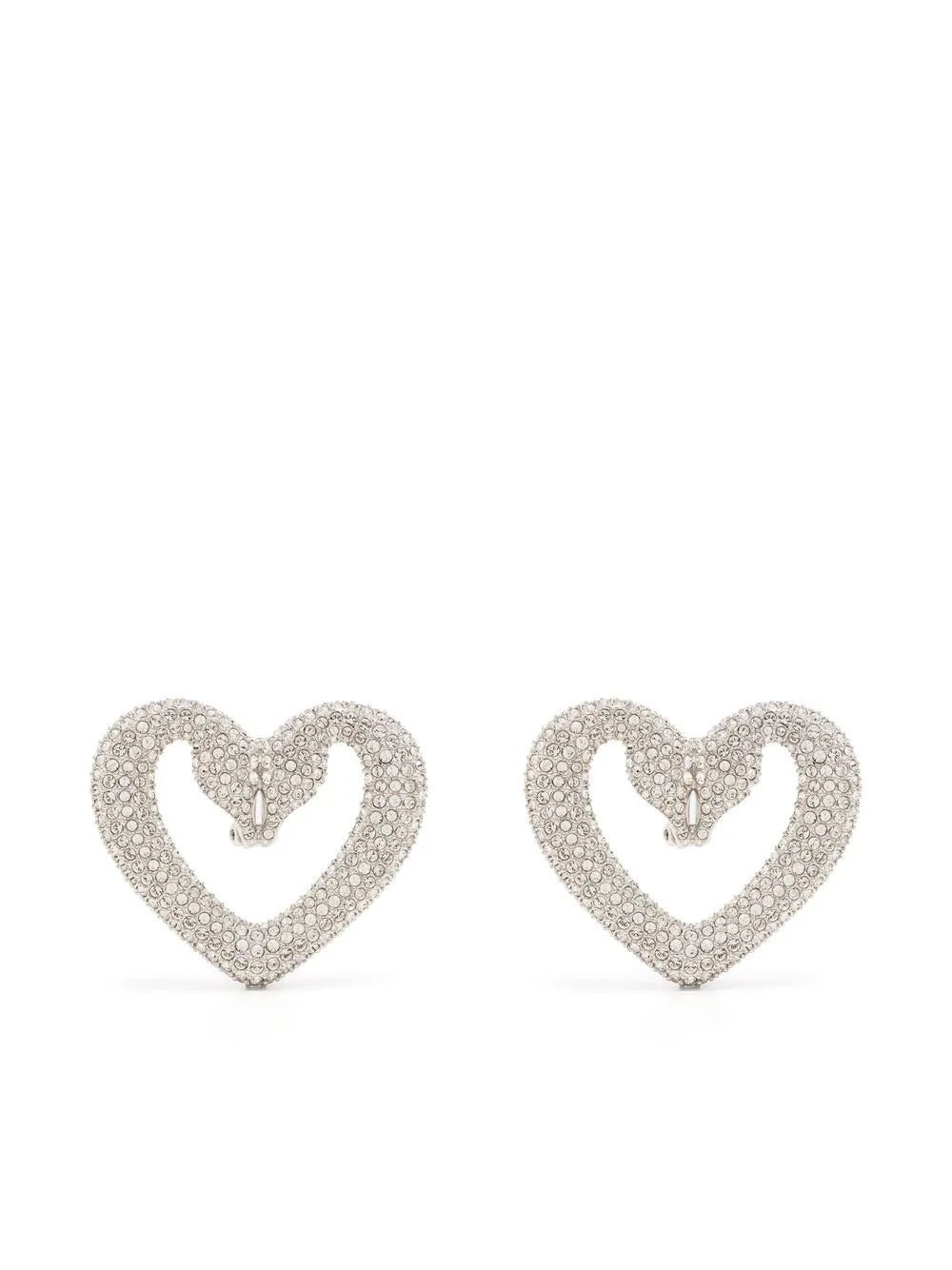 Swarovski Una crystal-embellished clip earrings
