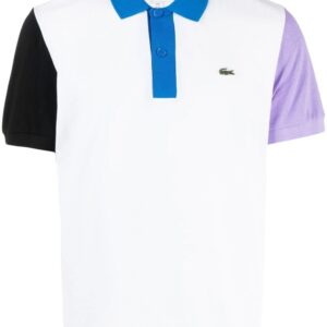 Lacoste colour-block short-sleeved polo shirt
