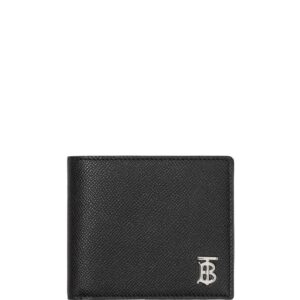 Burberry logo-plaque grainy-leather wallet