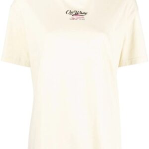 Off-White  logo-print organic cotton T-shirt