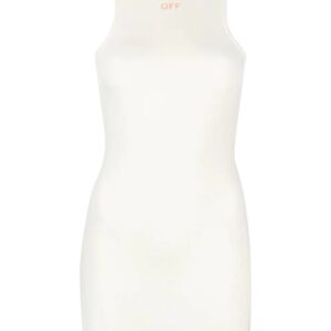Off-White Sleek Rowing logo-print minidress