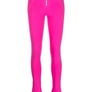 Off-White zip-front side-slit leggings