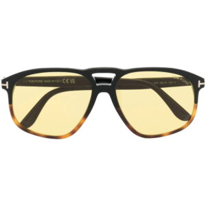 Tom Ford tinted double-bridge sunglasses Made in Italy