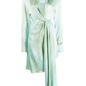 Off-White asymmetric tie-dye dress