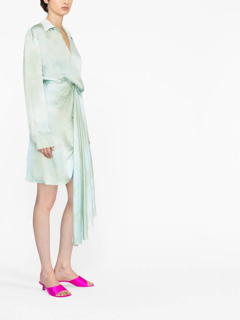 Off-White asymmetric tie-dye dress - Image 2