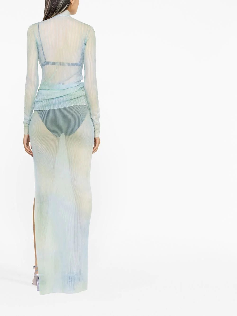 Off-White tie-dye sheer maxi skirt - Image 4