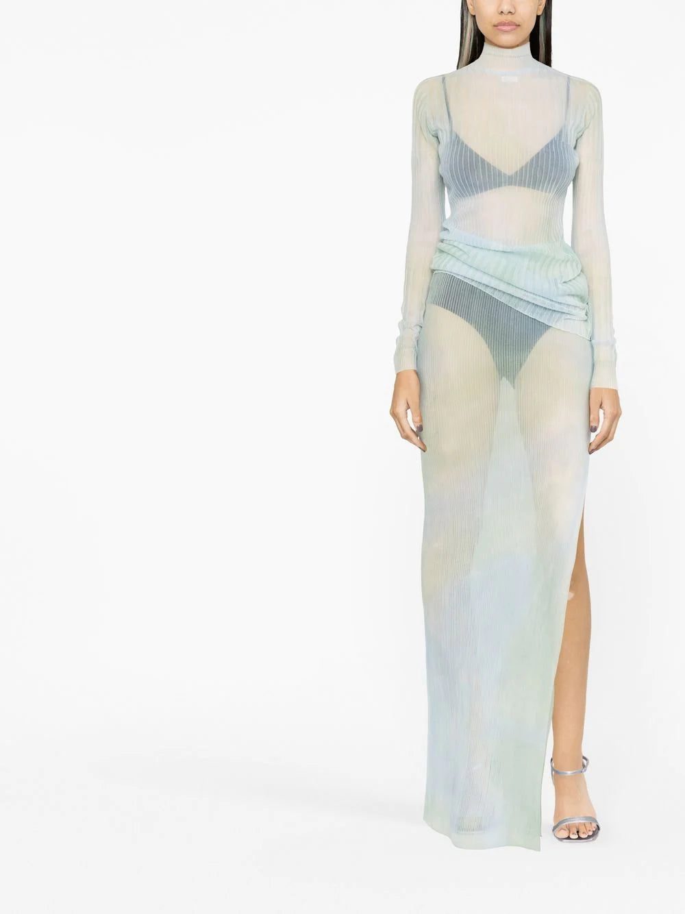 Off-White tie-dye sheer maxi skirt - Image 2