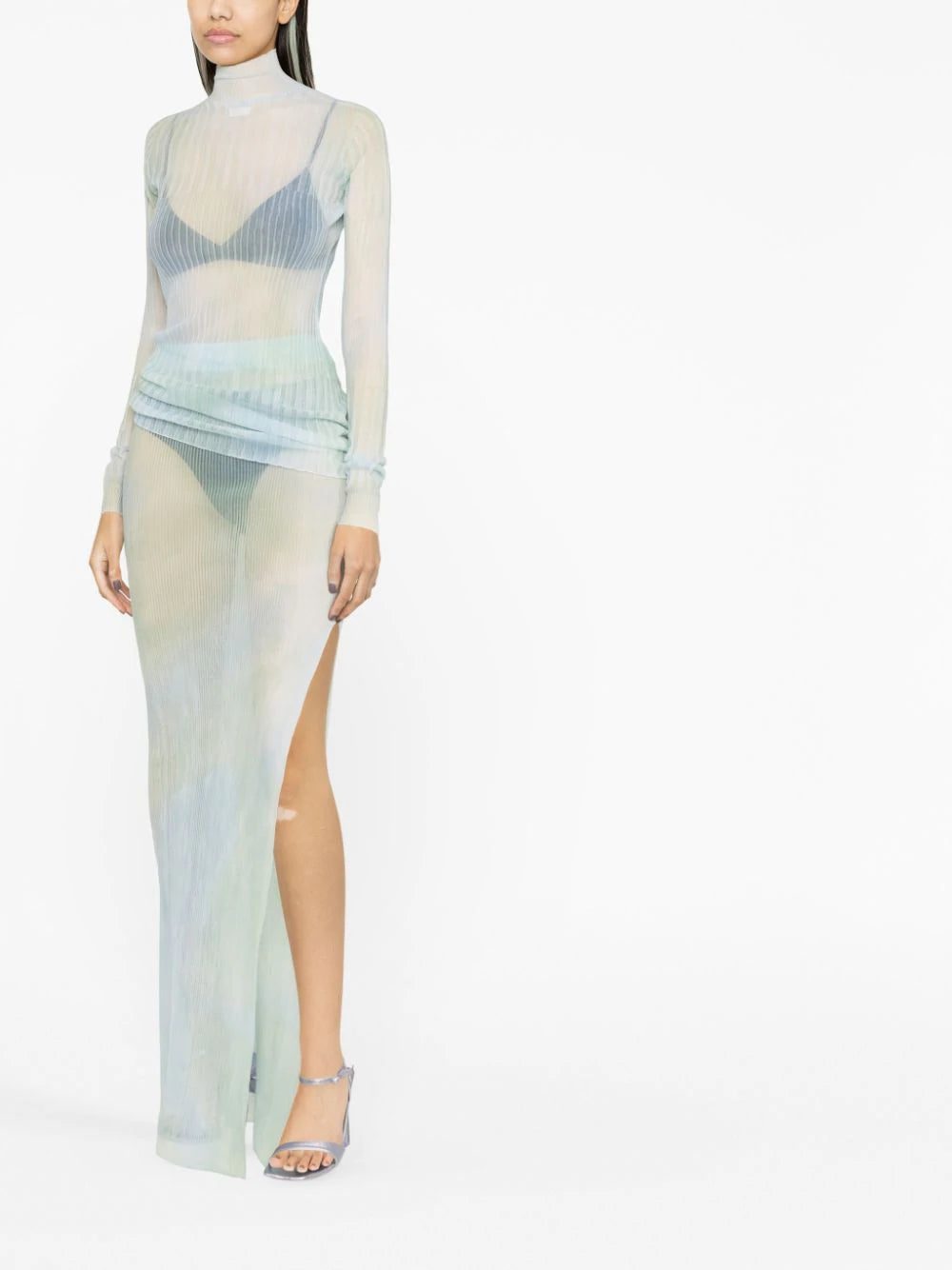 Off-White tie-dye sheer maxi skirt - Image 3