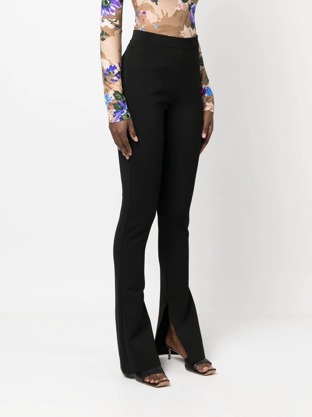 Off-White crepe jersey flared leggings - Image 3