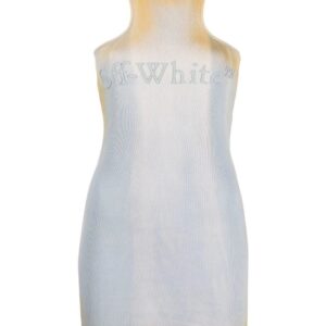 Off-White distressed-effect mini dress