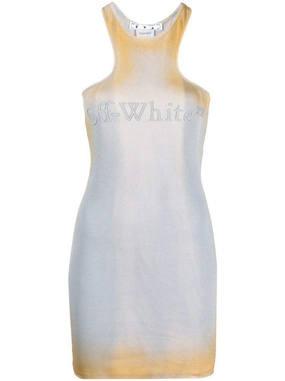 Off-White distressed-effect mini dress