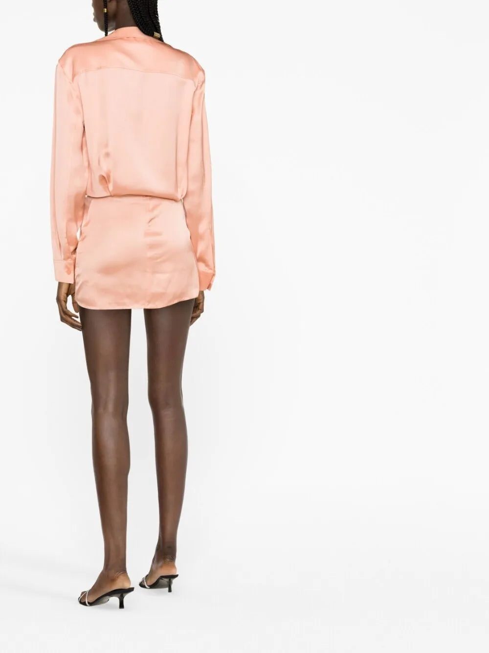 Off-White twist-detail shirt dress - Image 4