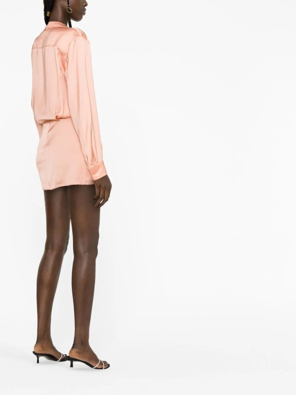 Off-White twist-detail shirt dress - Image 3
