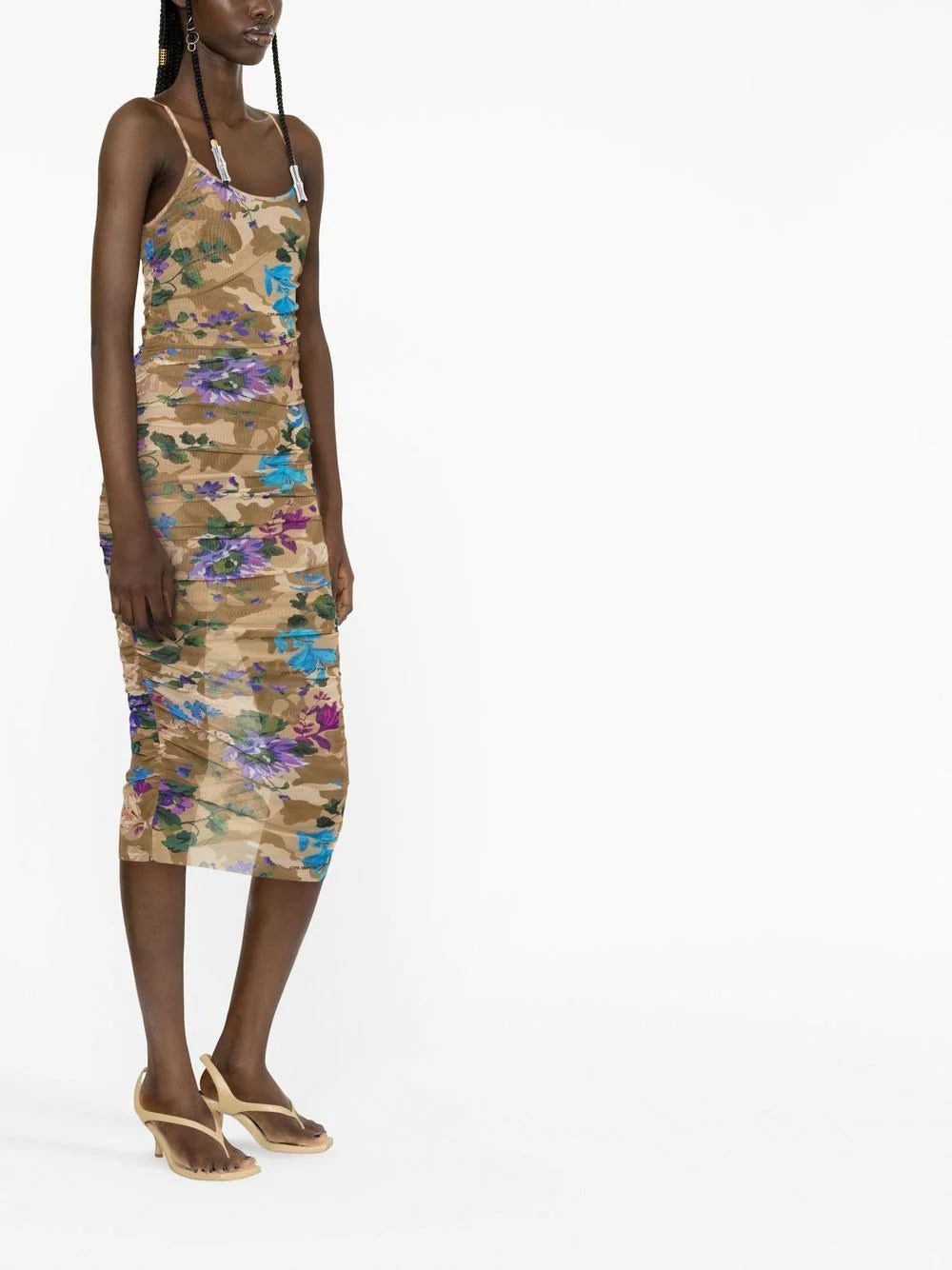 Off-White camouflage-print mesh dress - Image 4