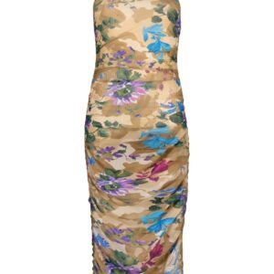 Off-White camouflage-print mesh dress