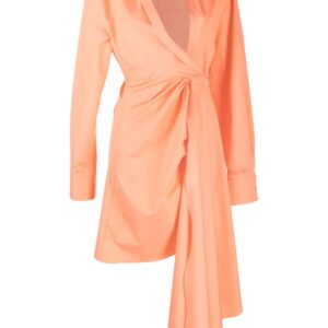 Off-White Bow Tie wrap dress