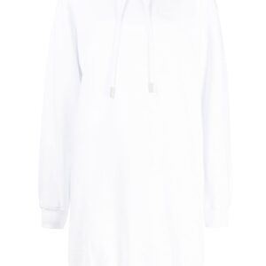 Off-White diag-print cotton hoodie dress