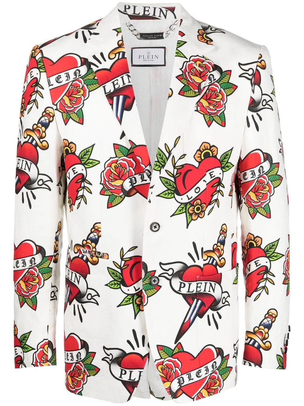Philipp Plein logo-print blazer