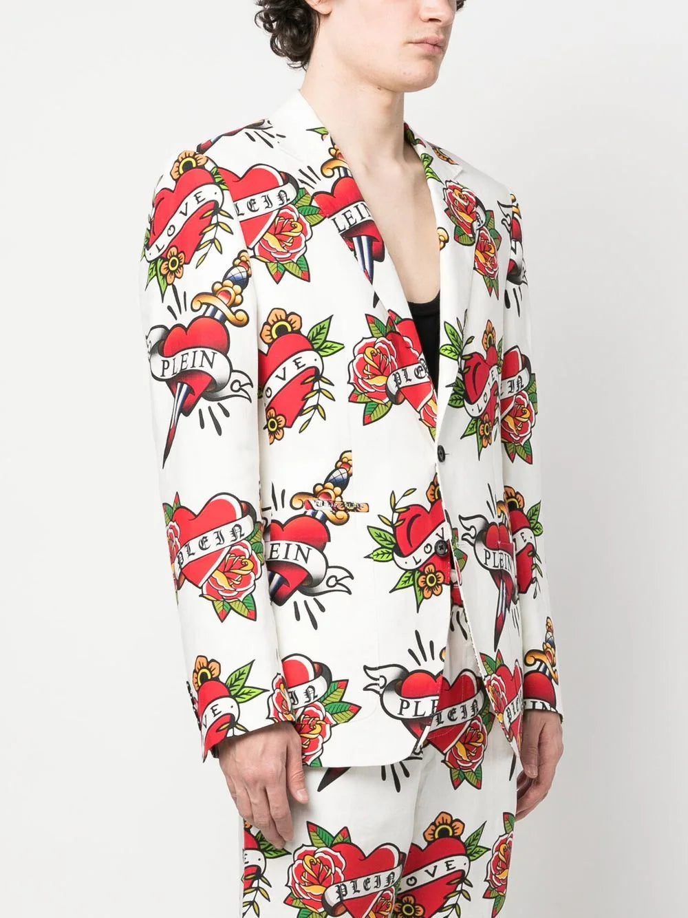 Philipp Plein logo-print blazer - Image 3