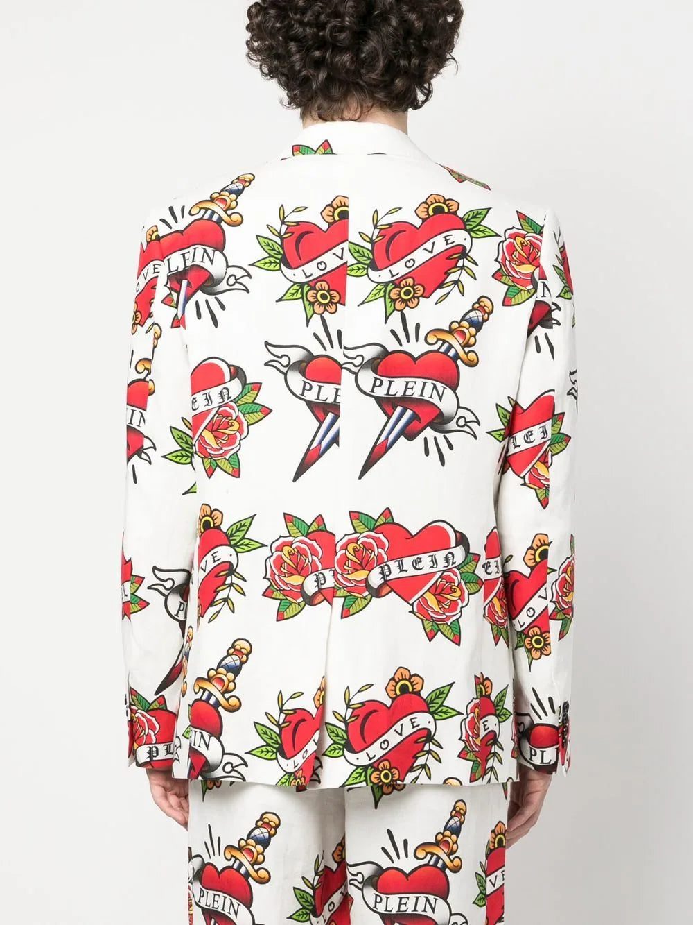 Philipp Plein logo-print blazer - Image 4