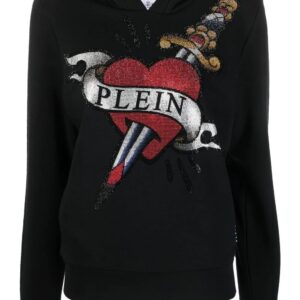 Philipp Plein  crystal-embellished logo hoodie